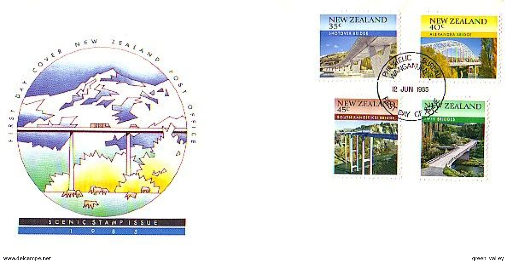 New Zealand Bridges Ponts FDC Cover ( A80 143) - Ponti