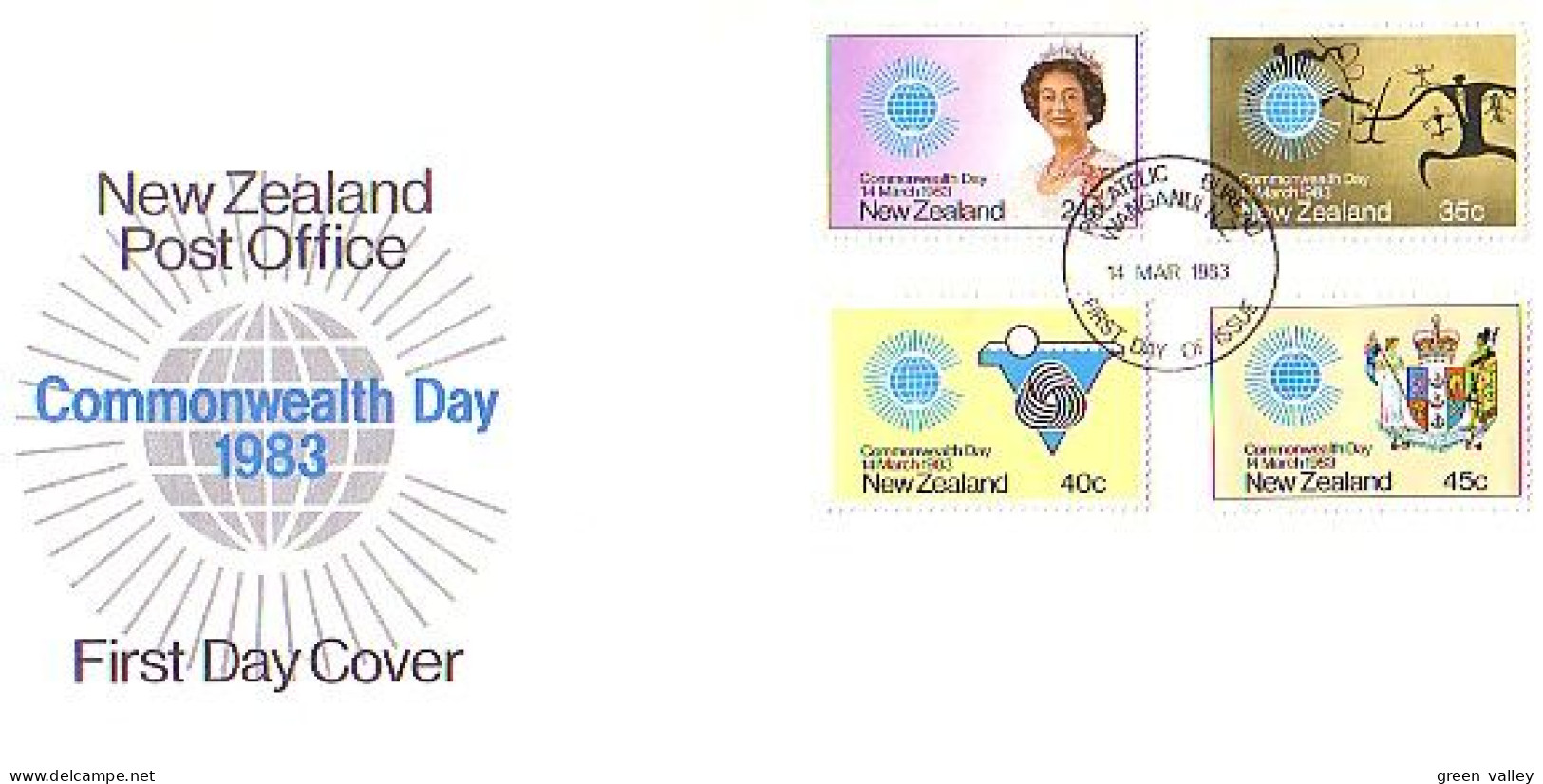 New Zealand Aborigene Wall Paintings Wool Coat Of Arms FDC Cover ( A80 118b) - Enveloppes