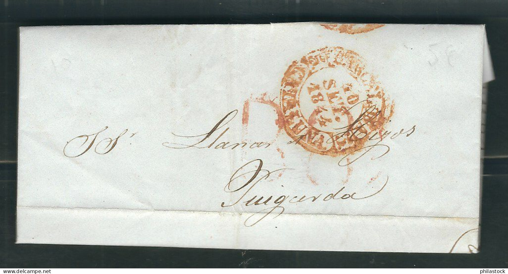 ESPAGNE 1844 Marque Postale  Taxée De Barcelone Pour Puycerda - ...-1850 Prephilately