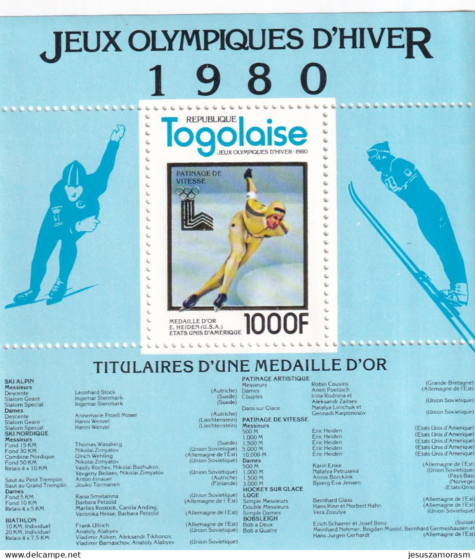 Togo Hb Michel 168A Al 173A - Invierno 1980: Lake Placid