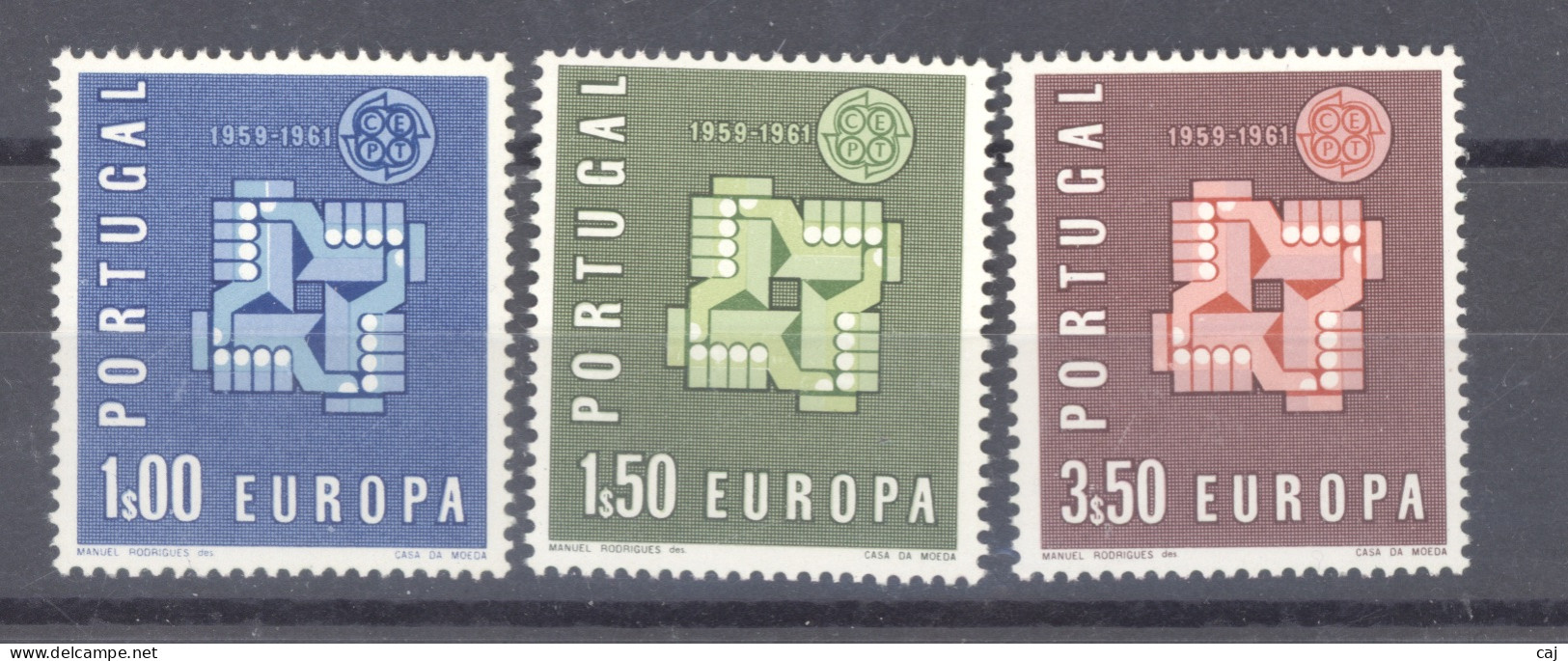 Portugal  :  Yv  888-90  **  Europa 1961 - 1961