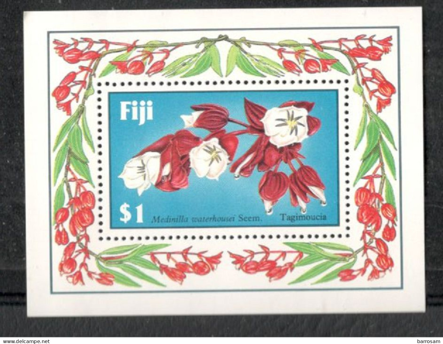 FIJI...1987:Michel Bl.7 Mnh** FLOWERS - Fiji (1970-...)