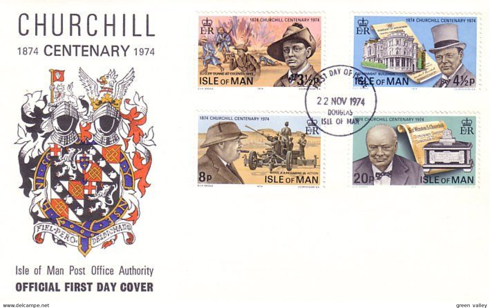 Isle Of Man Churchill FDC ( A81 785a) - Man (Ile De)