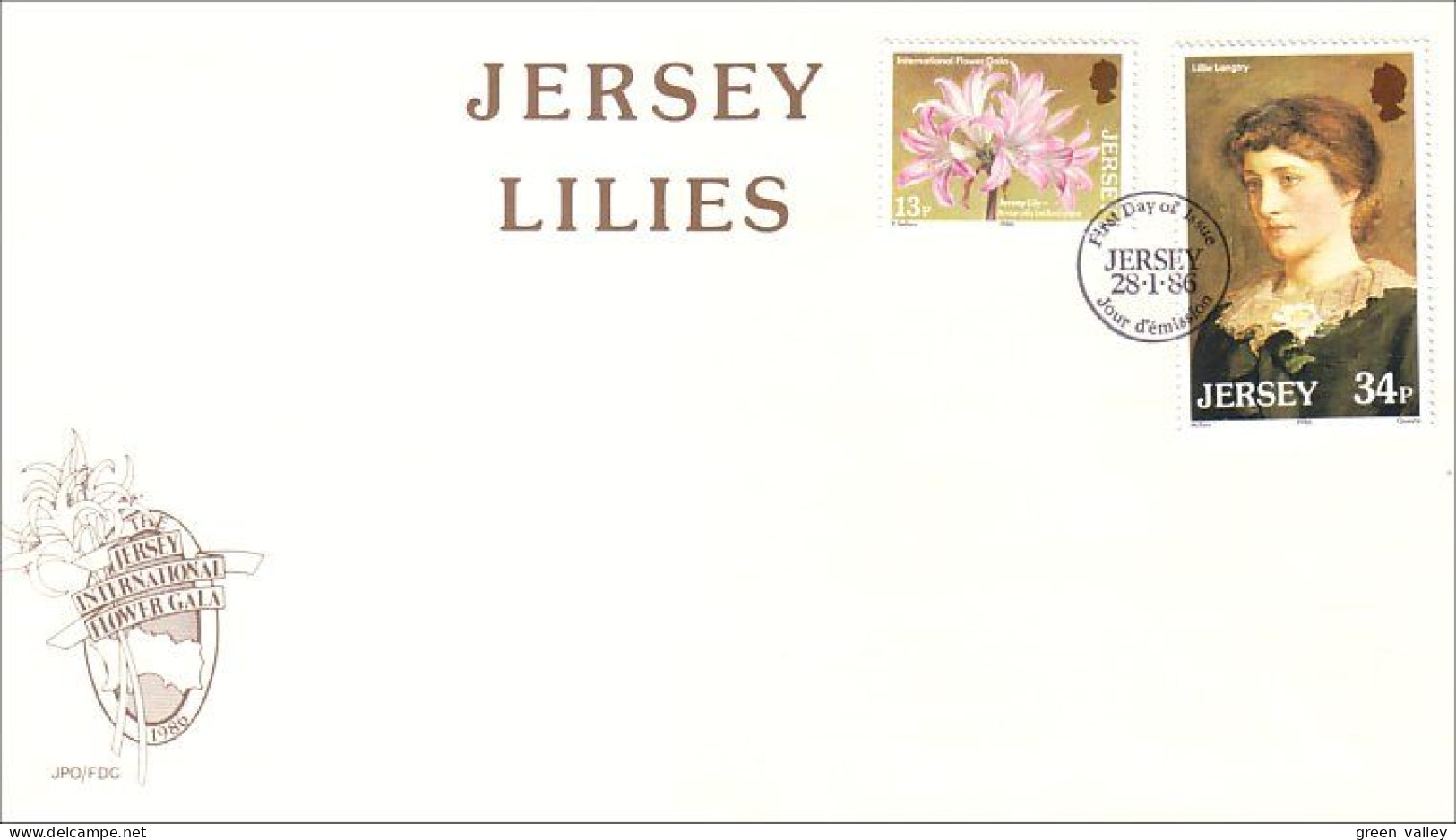 Jersey Lilies Lis FDC ( A81 774) - Jersey