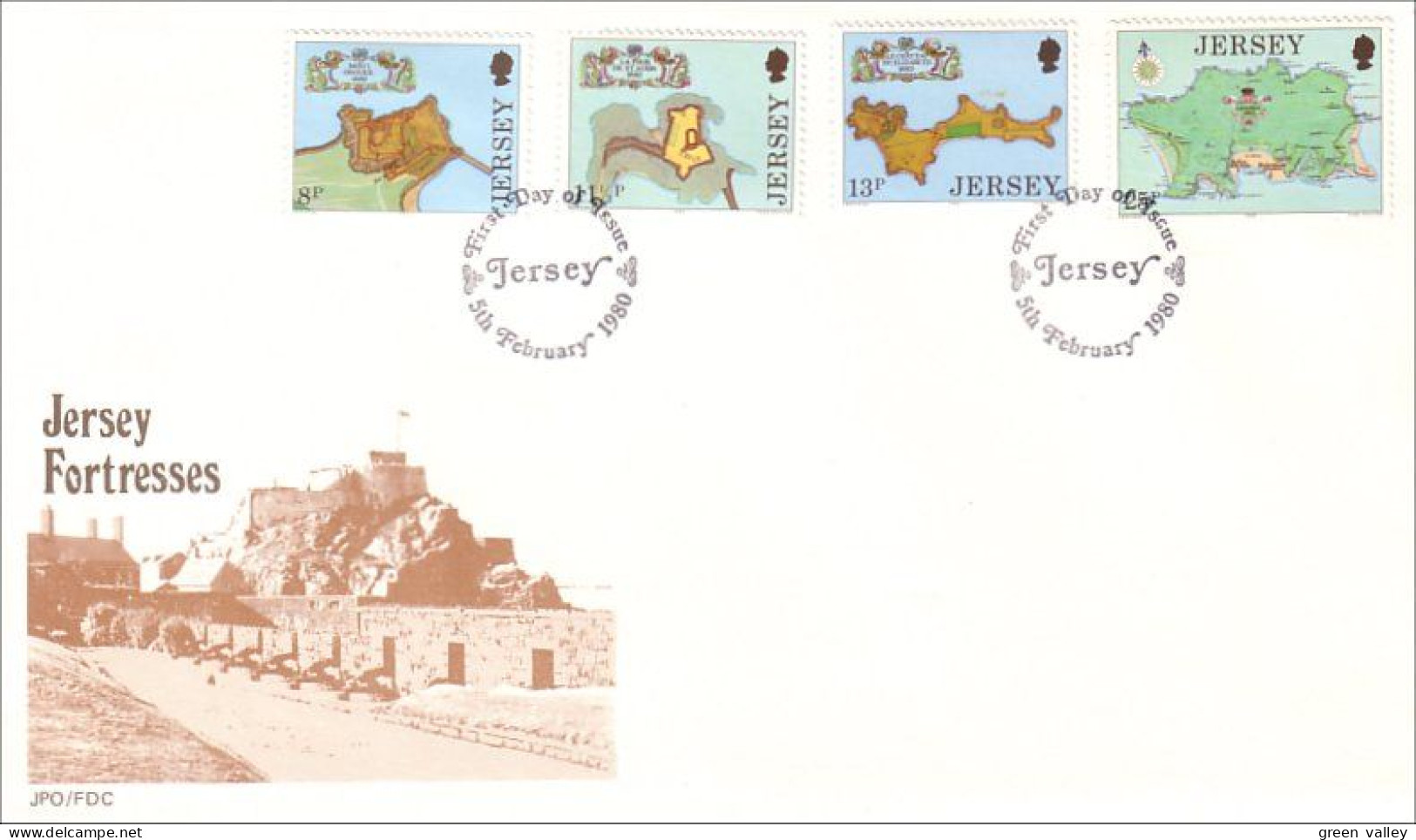 Jersey Cartes Iles Island Maps FDC ( A81 740) - Islas