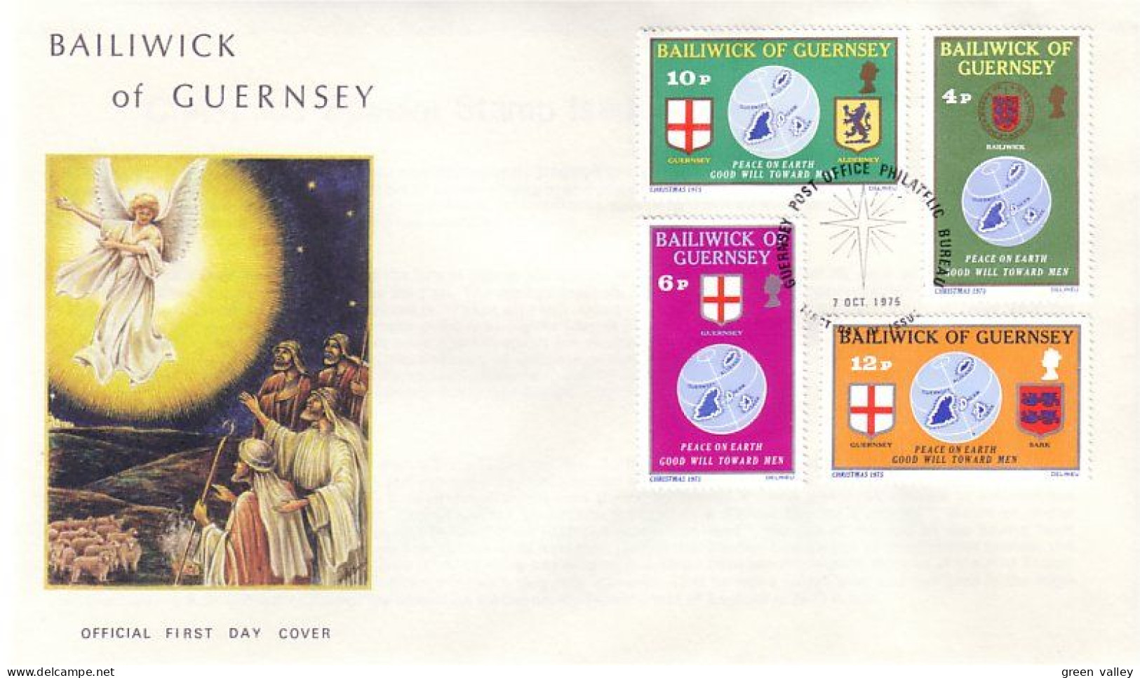 Guernsey Armoiries Coat Of Arms FDC ( A81 700a) - Buste