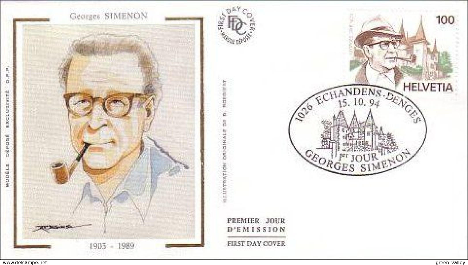 Georges Simenon FDC ( A81 435) - Police - Gendarmerie