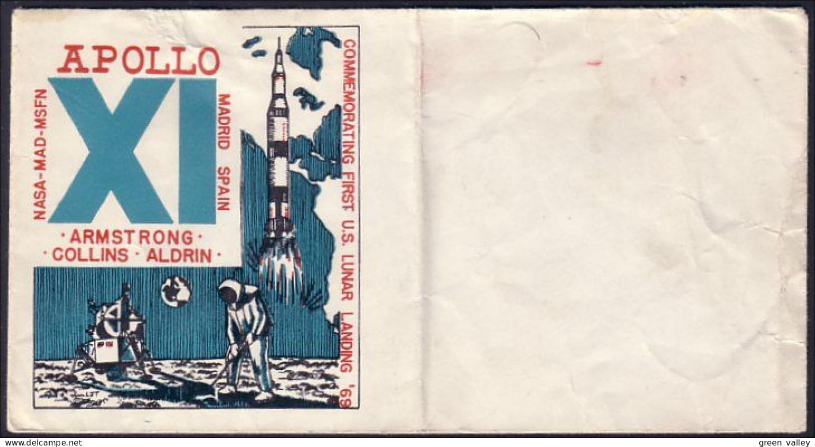USA Apollo XI Never Used Cacheted Cover FDC ( A82 105) - Us Independence
