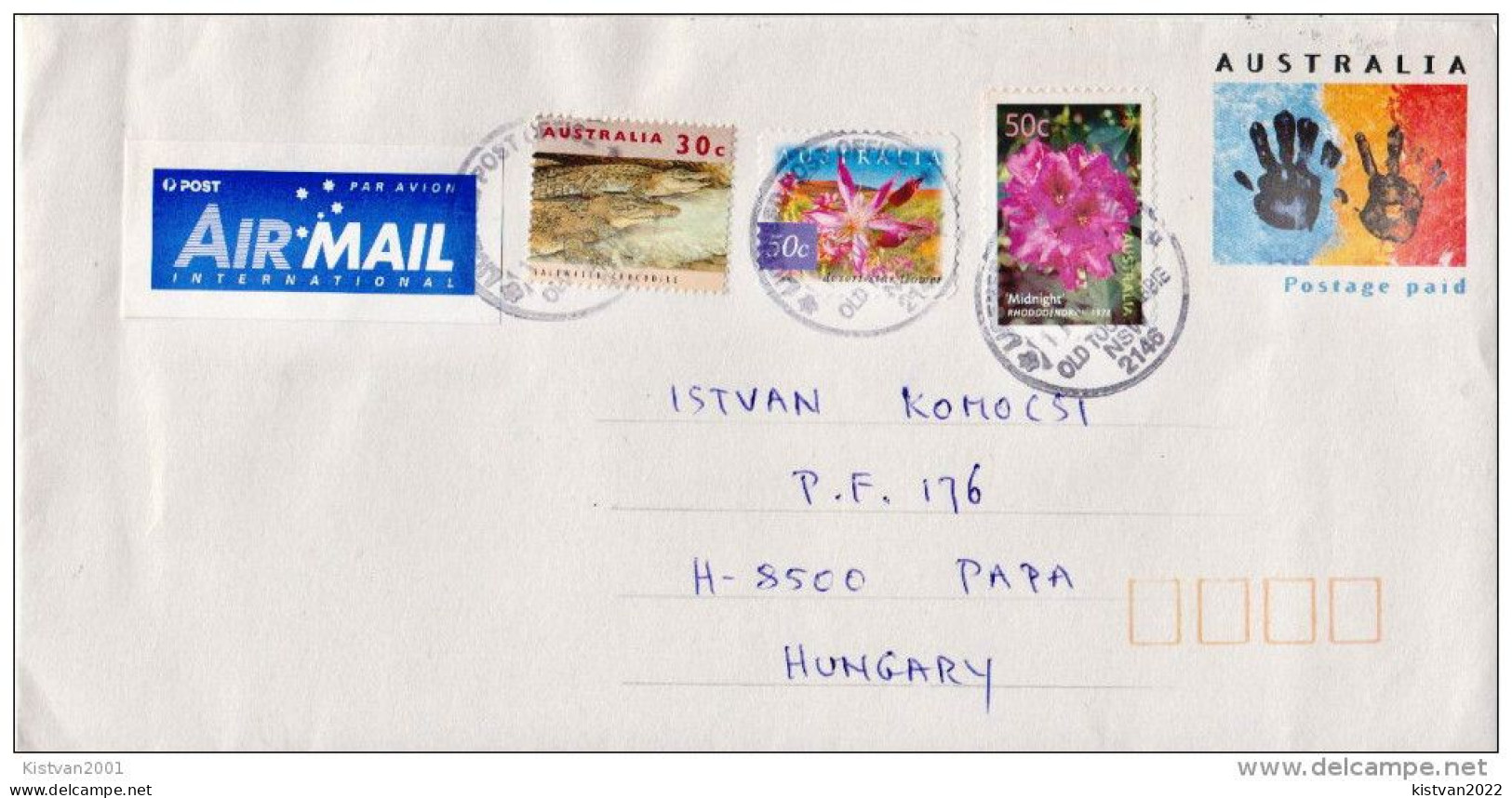 Postal History: Australia Postal Stationery Cover - Postwaardestukken