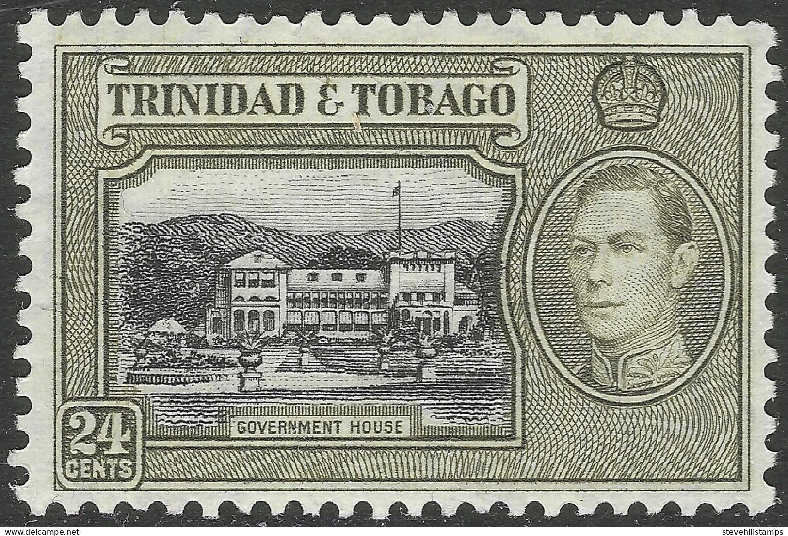 Trinidad & Tobago. 1938-44 KGVI. 24c MH. SG 253. M2125 - Trinidad & Tobago (...-1961)