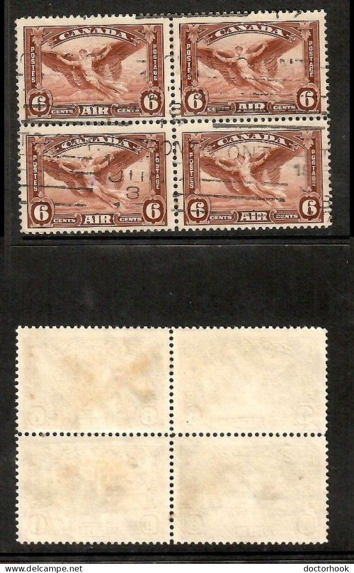 CANADA   Scott # C 5 USED BLOCK Of 4 (CONDITION AS PER SCAN) (CAN-198) - Blocchi & Foglietti