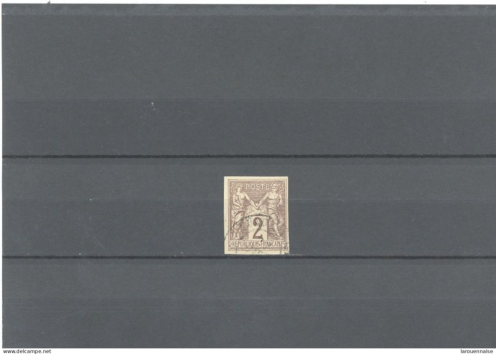 GUADELOUPE -COLONIES GÉNÉRALES N°38TYPE SAGE 2c LILAS BRUN/PAILLE  TTB -Obl CàD (leger)GUADELOUPE /(?) - Used Stamps