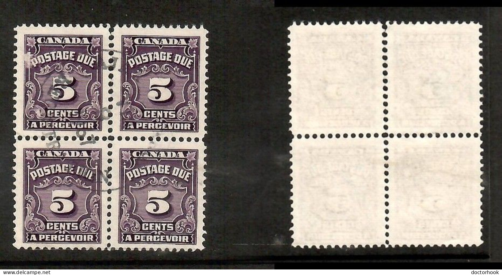 CANADA   Scott # J 18 USED BLOCK Of 4 (CONDITION AS PER SCAN) (CAN-202) - Blocks & Sheetlets
