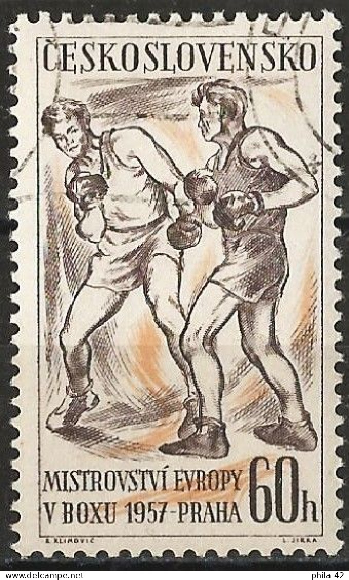 Czechoslovakia 1957 - Mi 1015 - YT 904 ( European Boxing Championships ) - Used Stamps