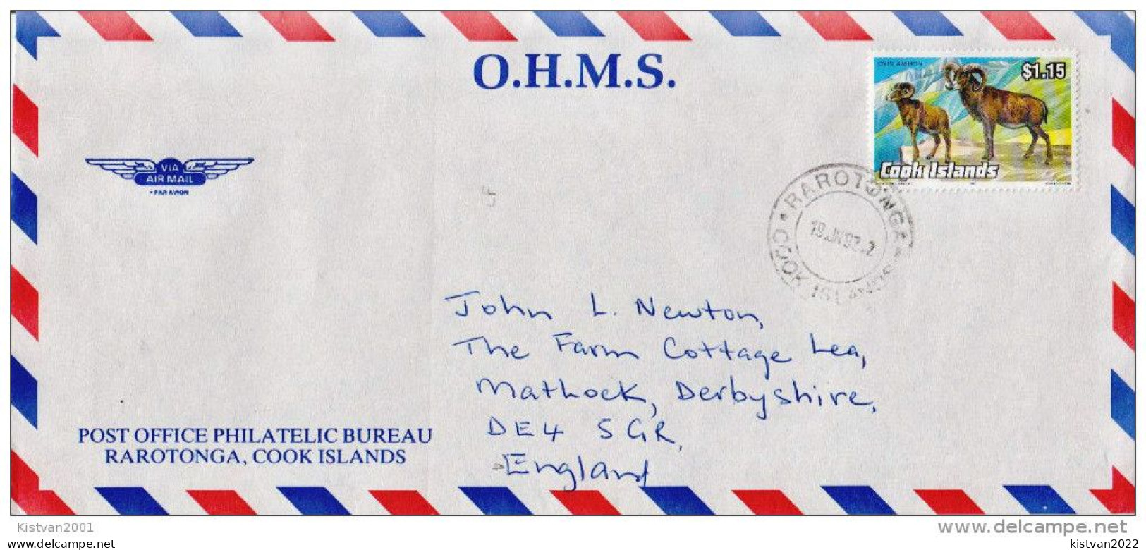 Postal History: Cook Islands Cover - Gibier