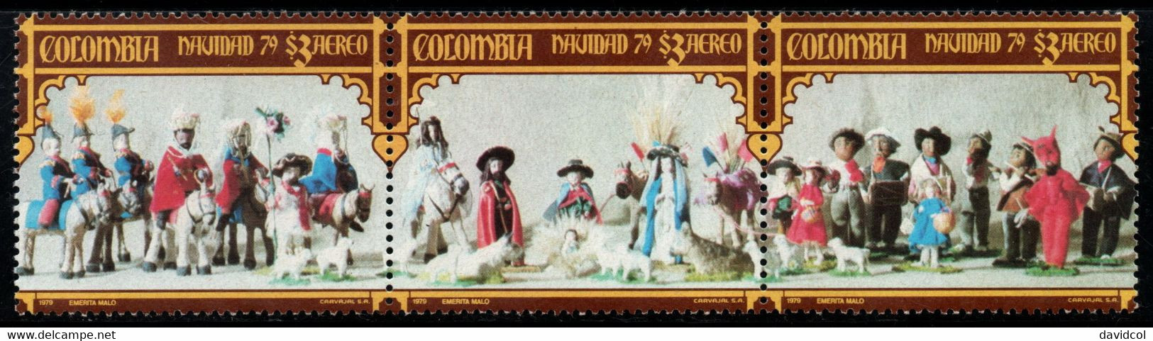 19A- KOLUMBIEN - 1979- MI#:1408-1410 – MNH – CHRISTMAS / NAVIDAD - Colombie