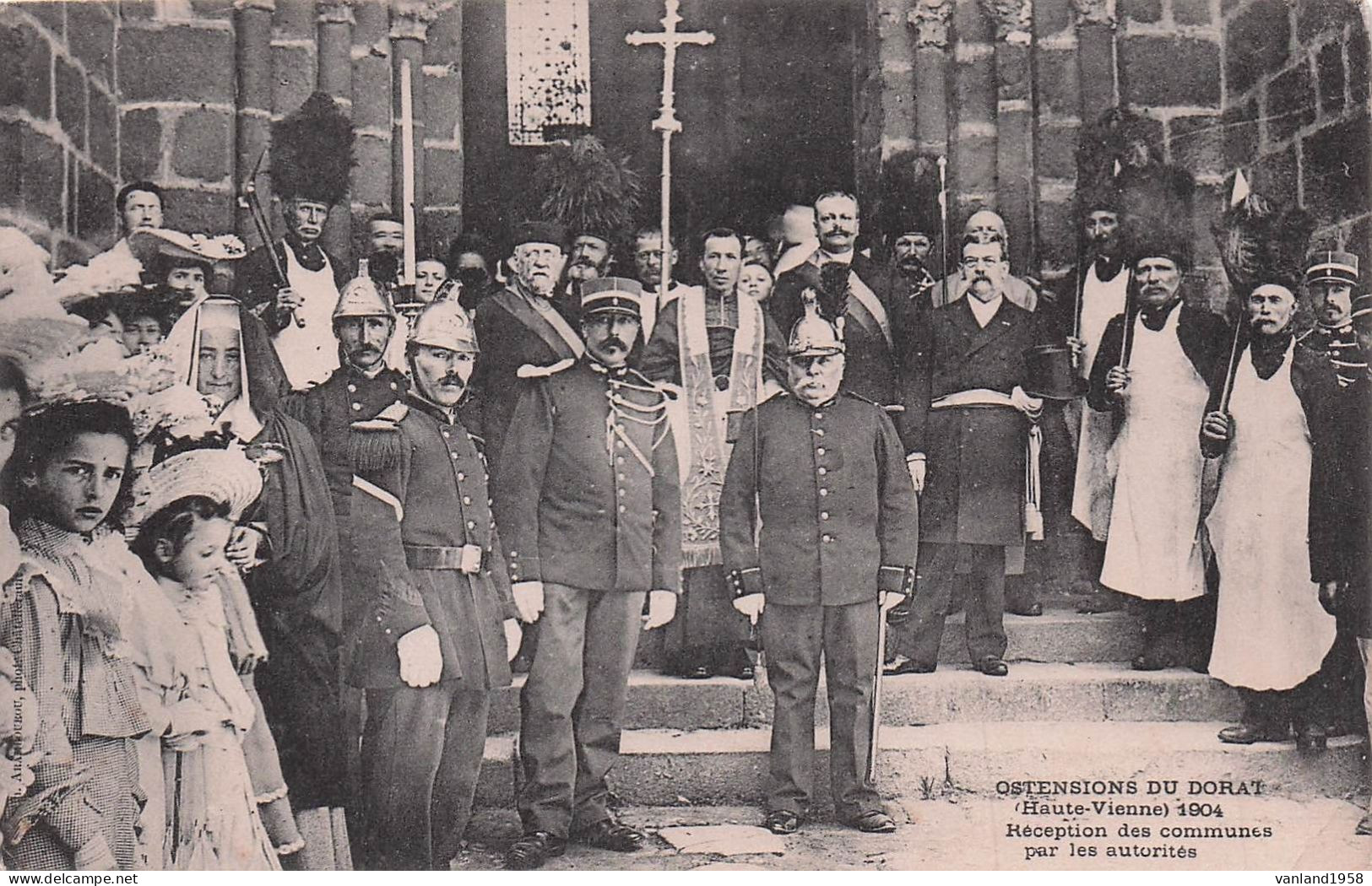 LE DORAT-ostentions 1904 Pompiers En Tenue De Sapeur - Sapeurs-Pompiers