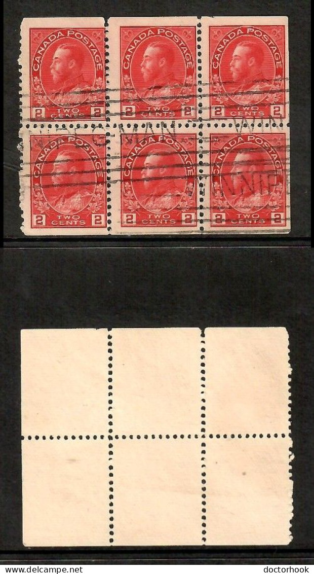 CANADA   Scott # 106a USED BOOKLET PANE Of 6 (CONDITION AS PER SCAN) (CAN-206) - Booklets Pages