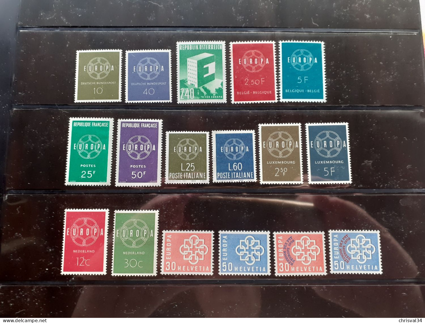 TIMBRES      EUROPA   ANNEE  COMPLETE   1959    COTE  53,00  EUROS  NEUFS  LUXE** - Komplette Jahrgänge