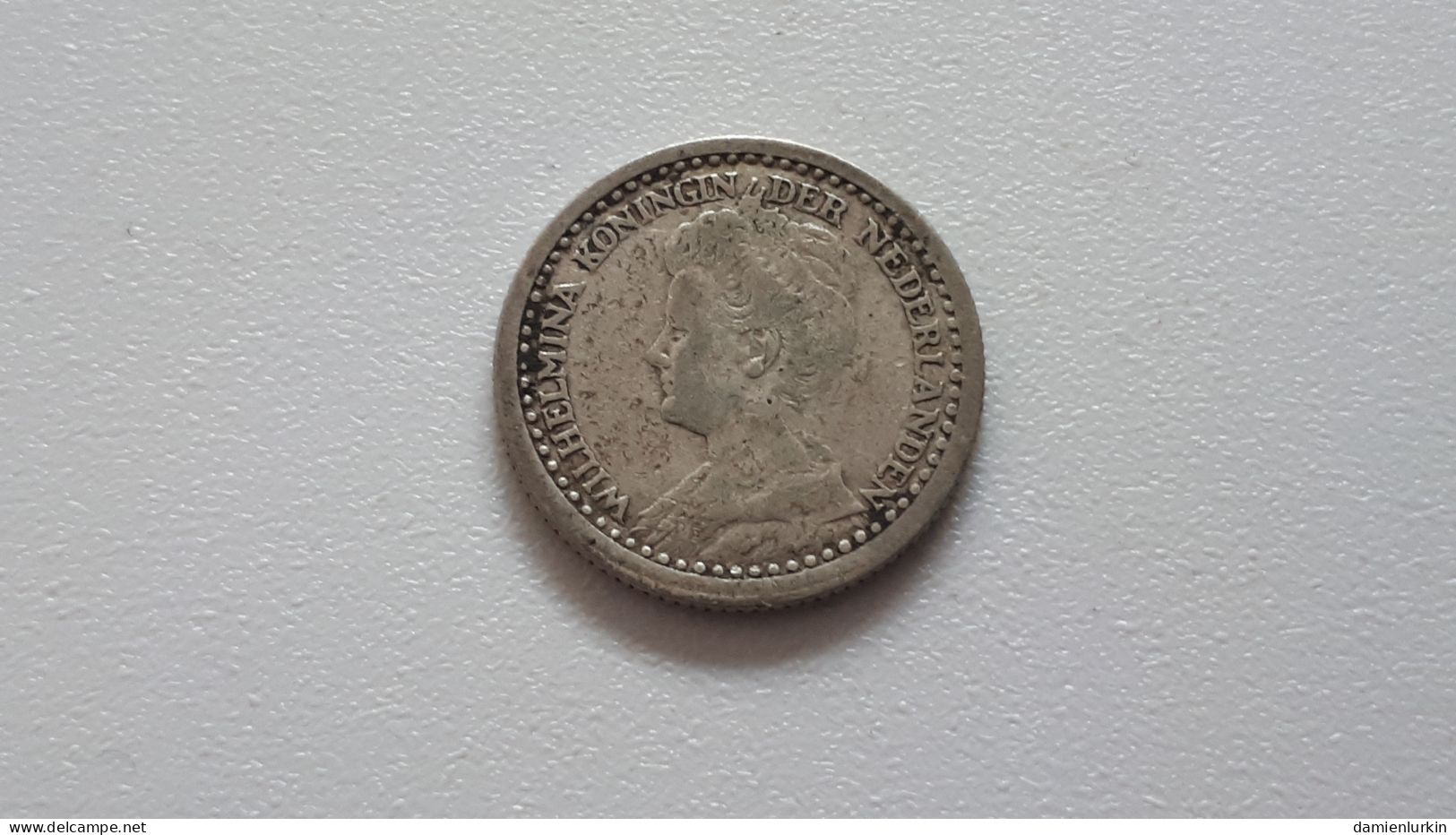 PAYS-BAS WILHELMINA 10 CENTS 1918 ZILVER/ARGENT/SILVER/SILBER/PLATA/ARGENTO COTES : 2€-5€-15€-35€ - 10 Cent