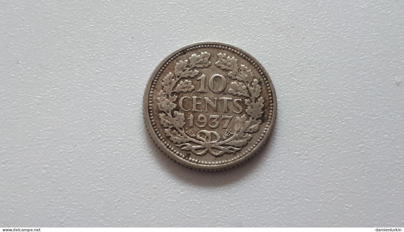 PAYS-BAS WILHELMINA 10 CENTS 1937 ZILVER/ARGENT/SILVER/SILBER/PLATA/ARGENTO COTES : 1€-2€-4€-7€ - 10 Cent
