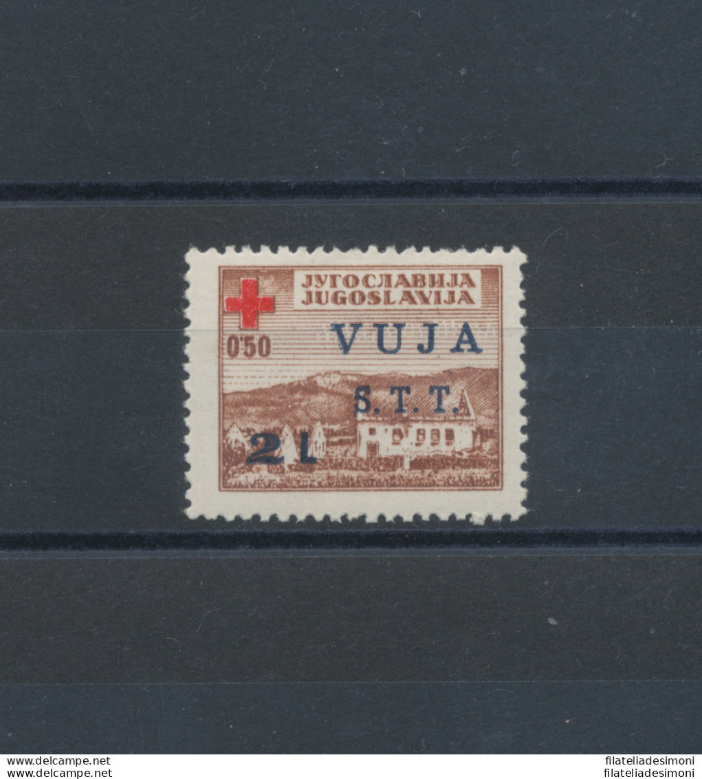 1948 TRIESTE B, N° 4 - Pro Croce Rossa , 1 Valore , MNH** - Altri & Non Classificati