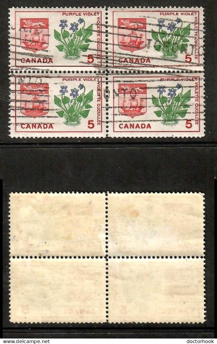 CANADA   Scott # 421 USED BLOCK Of 4 (CONDITION AS PER SCAN) (CAN-213) - Hojas Bloque