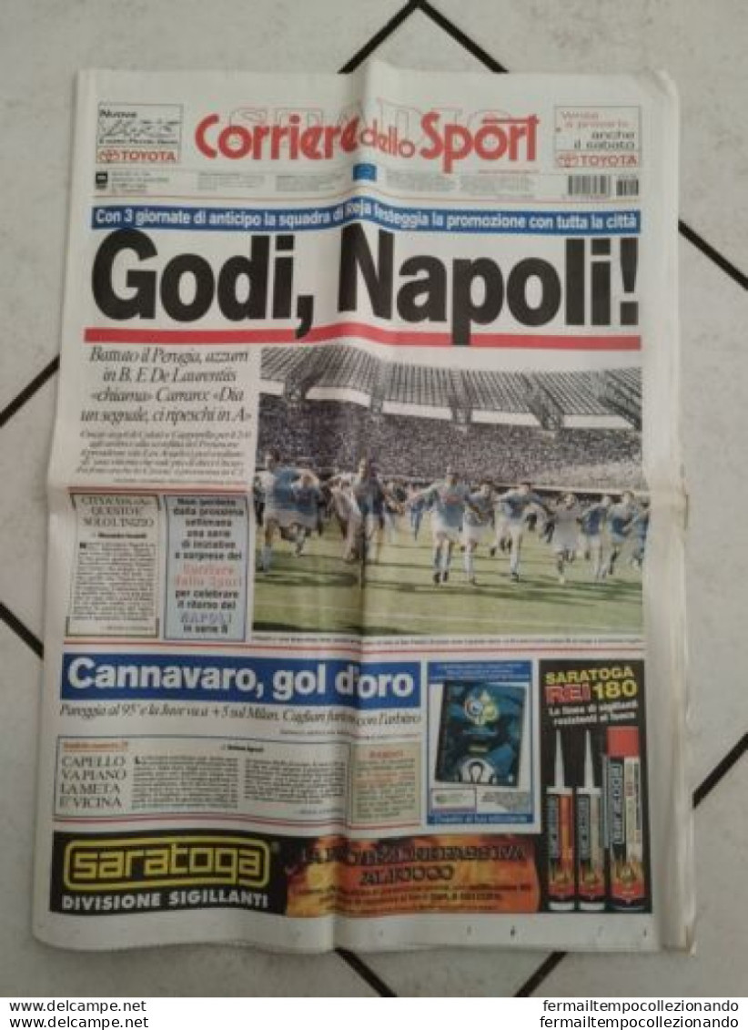 Br  Giornale Corriere Dello Sport  Godi Napoliritorno In B Calcio Napoli 2006 - Bücher