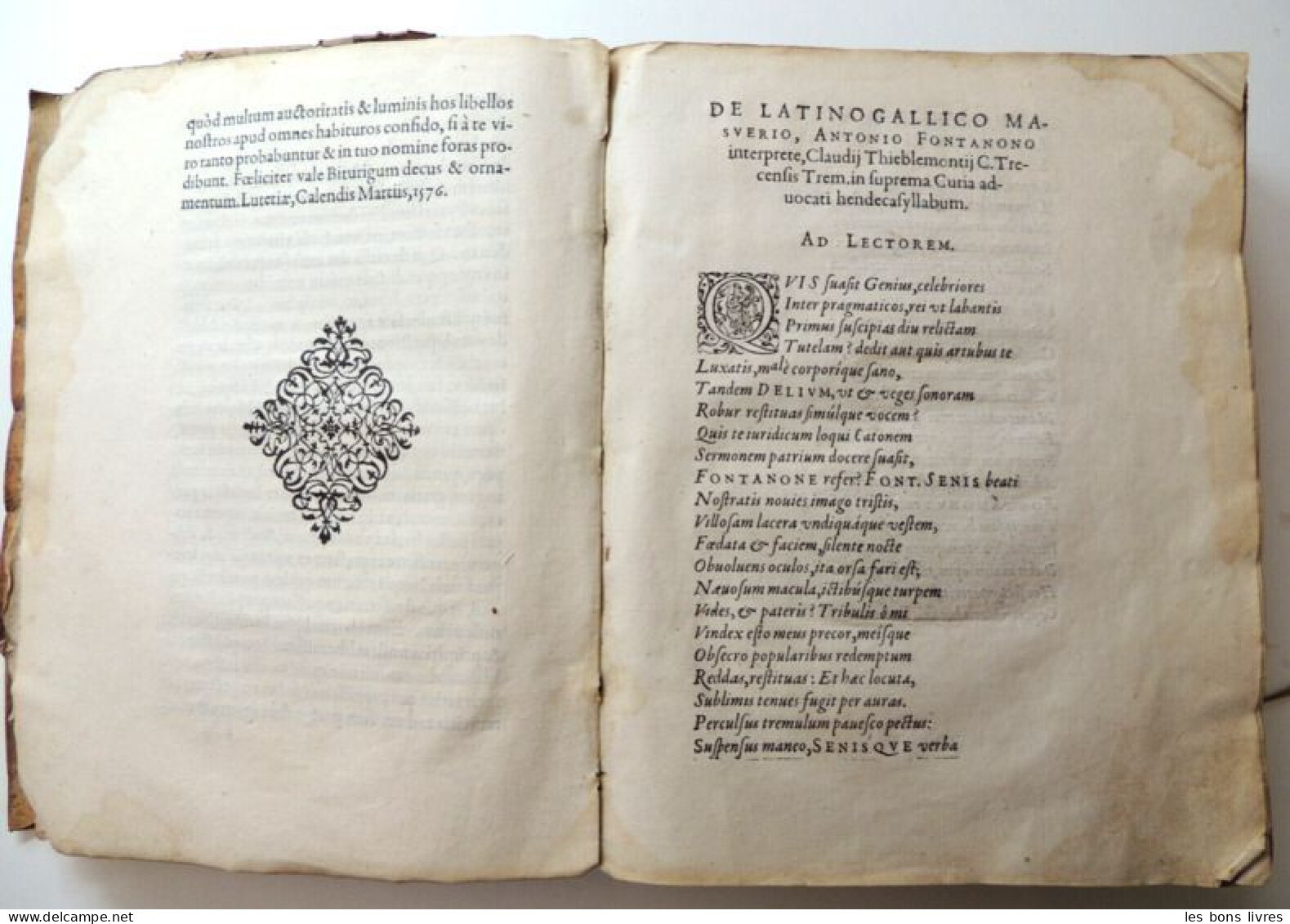1581. Vélin. Antoine Fontanon. La Pratiqve de Masver ancien, Ivrisconsvlte
