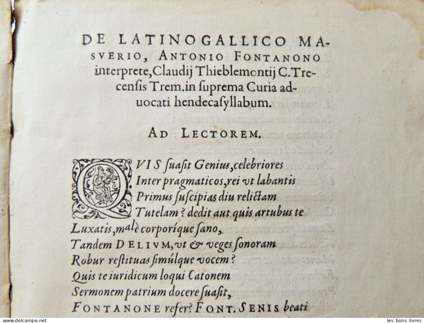 1581. Vélin. Antoine Fontanon. La Pratiqve de Masver ancien, Ivrisconsvlte