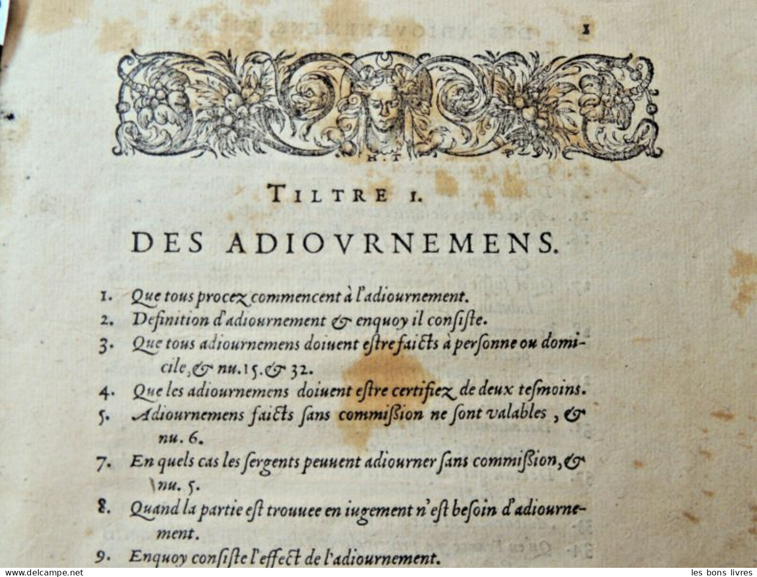 1581. Vélin. Antoine Fontanon. La Pratiqve de Masver ancien, Ivrisconsvlte