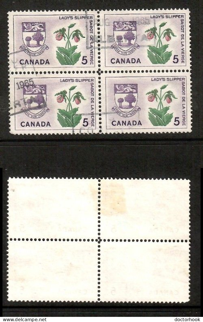 CANADA   Scott # 424 USED BLOCK Of 4 (CONDITION AS PER SCAN) (CAN-215) - Blocchi & Foglietti