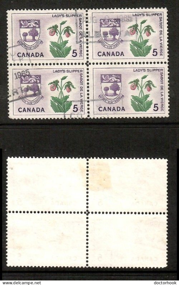 CANADA   Scott # 424 USED BLOCK Of 4 (CONDITION AS PER SCAN) (CAN-215) - Blocks & Sheetlets