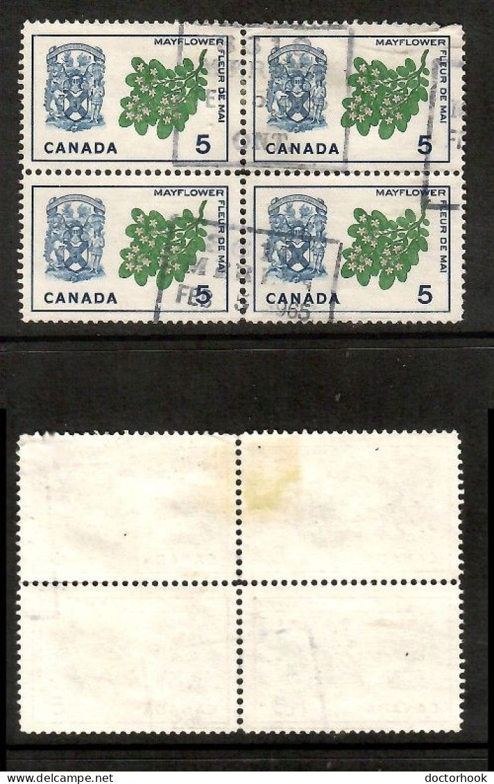 CANADA   Scott # 420 USED BLOCK Of 4 (CONDITION AS PER SCAN) (CAN-216) - Hojas Bloque