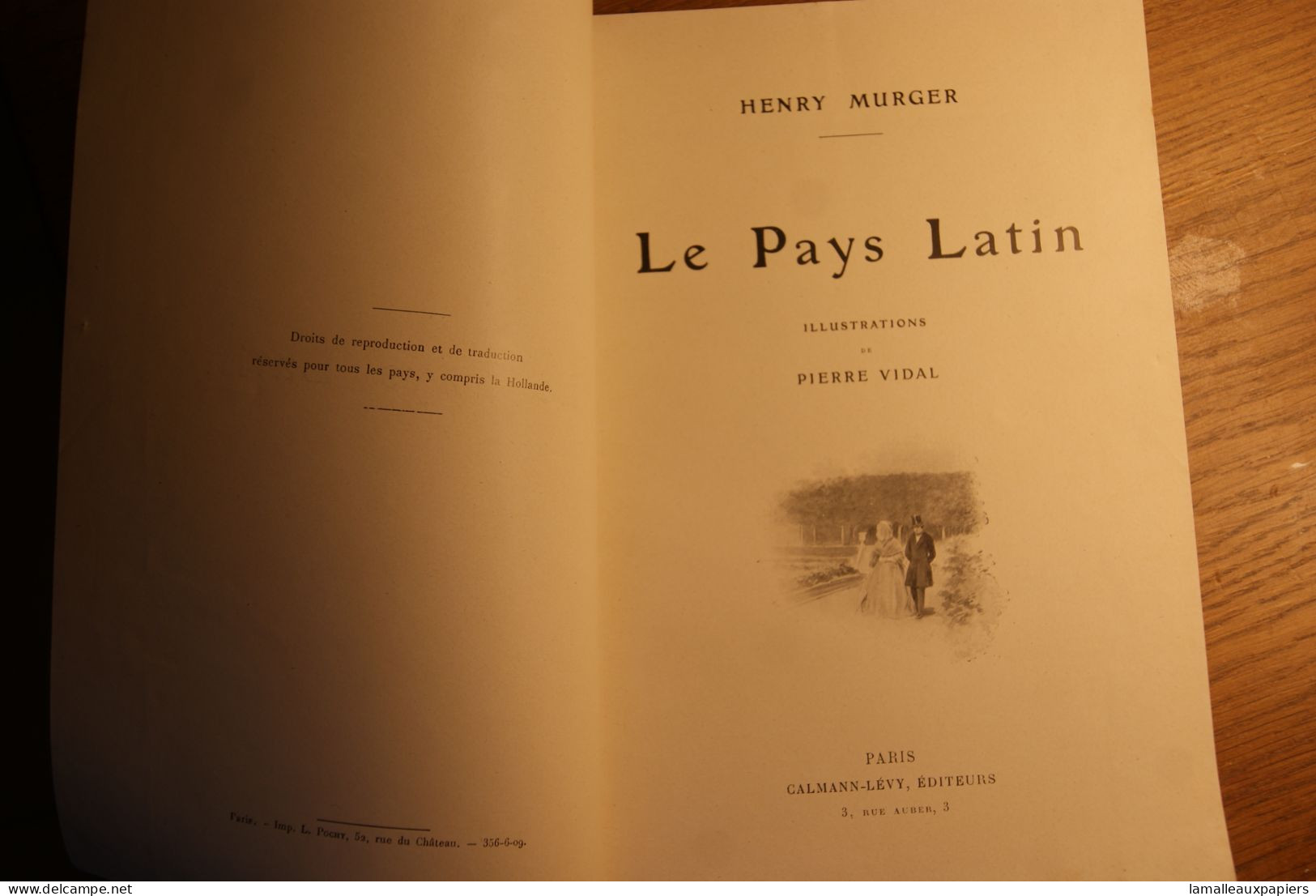 Le Pays Latin (H.MURGER) 1909 - Romantique