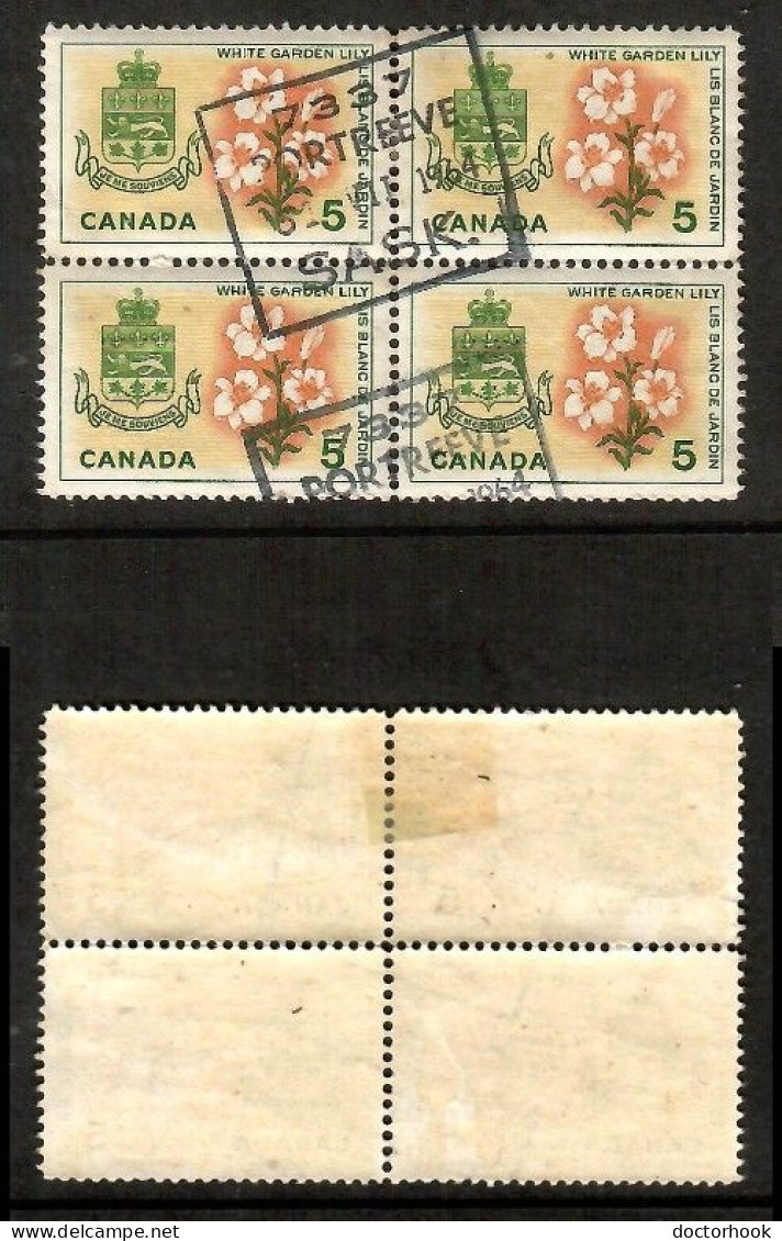 CANADA   Scott # 419 USED BLOCK Of 4 (CONDITION AS PER SCAN) (CAN-218) - Hojas Bloque