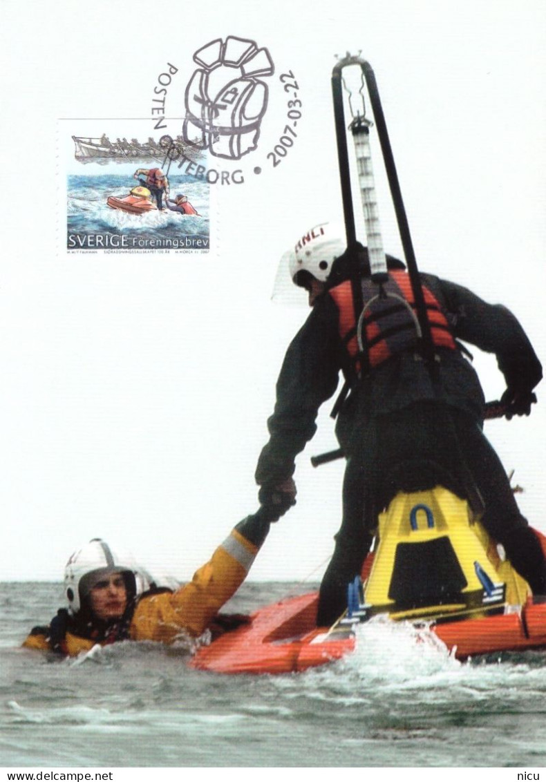 2007 - SEA RESCUE SOCIETY - 100 AYEARS - Cartoline Maximum