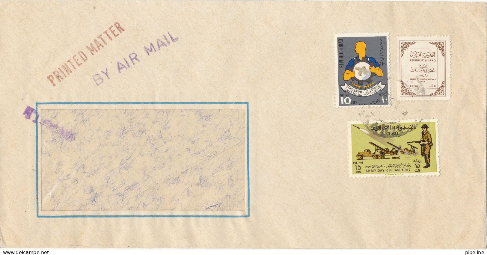 Iraq Cover Sent To ?? Topic Stamps - Iraq
