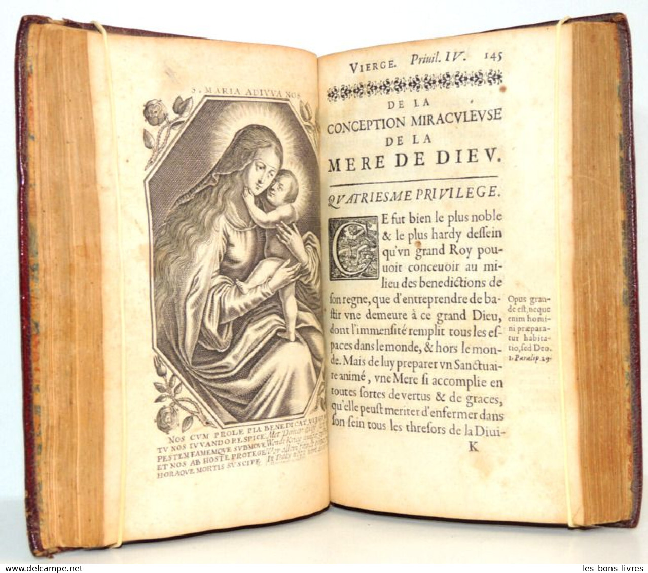 1648. Messire de Priezac. Les privilèges de la Vierge EO. 12 gravures ( rare )