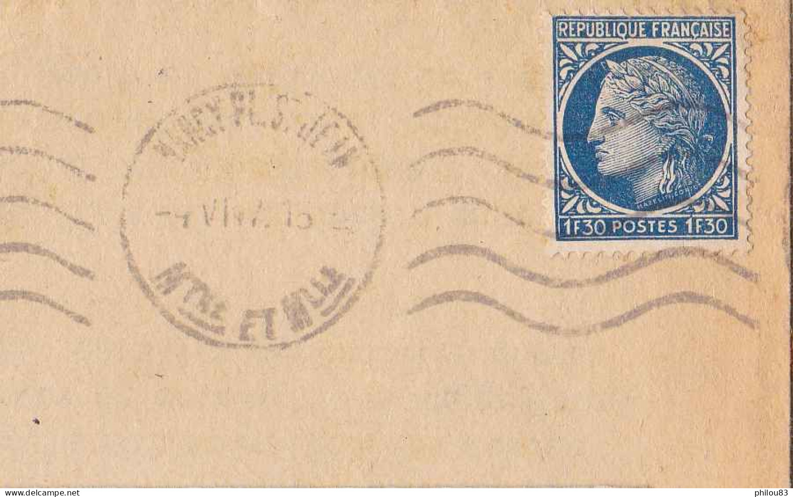 2 Imprimés Avec YT 675 Seul Sur Lettre Et YT 678 Seul Sur Lettre Oblt 1945/1947 - 1945-47 Ceres Of Mazelin