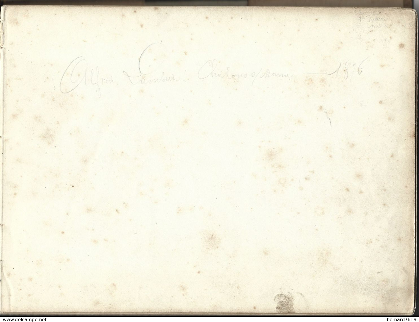 Carnet  De Dessins Originaux - Par Alfred Lambert De Chalons Sur Marne Vers 1895 - Fruit - Reims - Amiens - Gisors-tri - Tekeningen