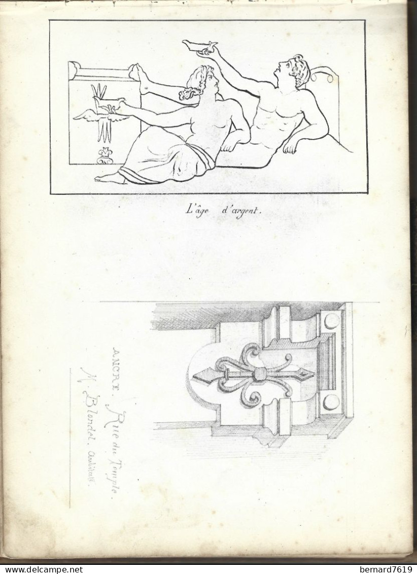 carnet  de dessins originaux - par alfred lambert de chalons sur marne vers 1895 - fruit - reims - amiens - gisors-tri