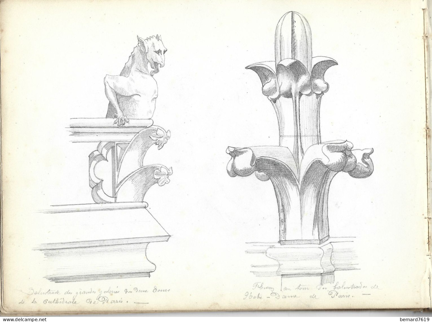 carnet  de dessins originaux - par alfred lambert de chalons sur marne vers 1895 - fruit - reims - amiens - gisors-tri