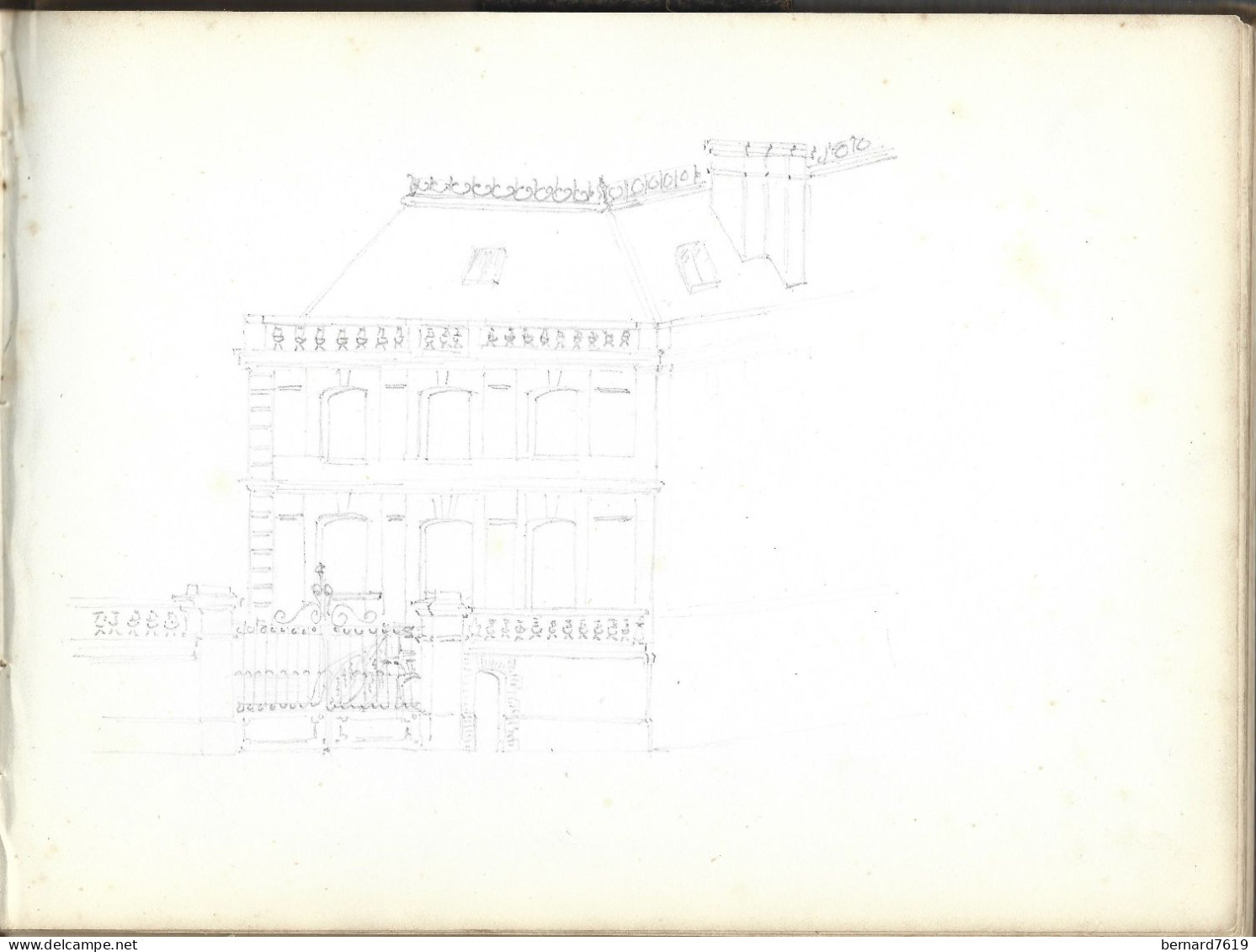 carnet  de dessins originaux - par alfred lambert de chalons sur marne vers 1895 - fruit - reims - amiens - gisors-tri