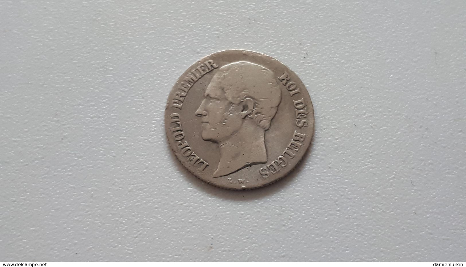 BELGIQUE LEOPOLD PREMIER BELLE 20 CENTIMES 1852 AVEC POINTS RESTE 83.275 EXEMPLAIRES ! COTES : 20€-100€-200€-400€ - 20 Cent