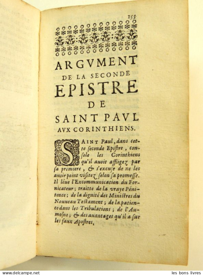 1651. Paraphrase sur les deux épitres de Sainct Paul aux Corinthiens