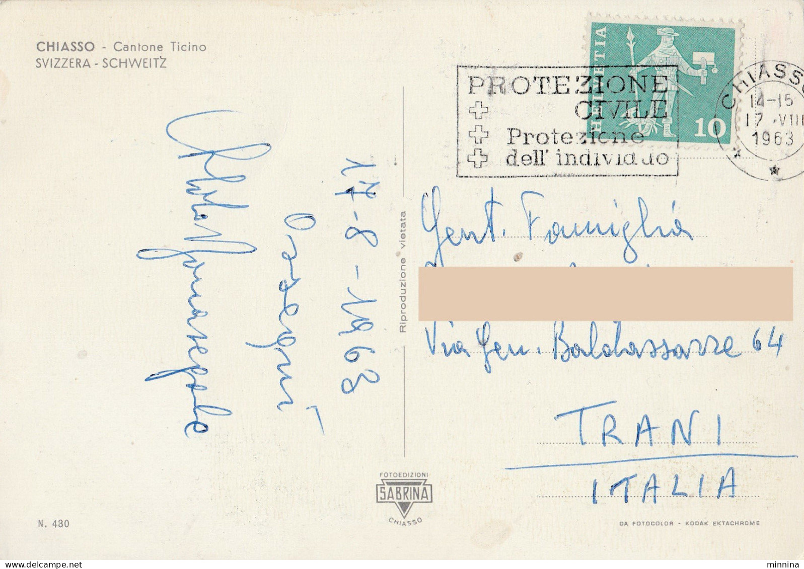 Saluti Da Chiasso - Svizzera - Vedutine - Dogana - 1963 - Customs