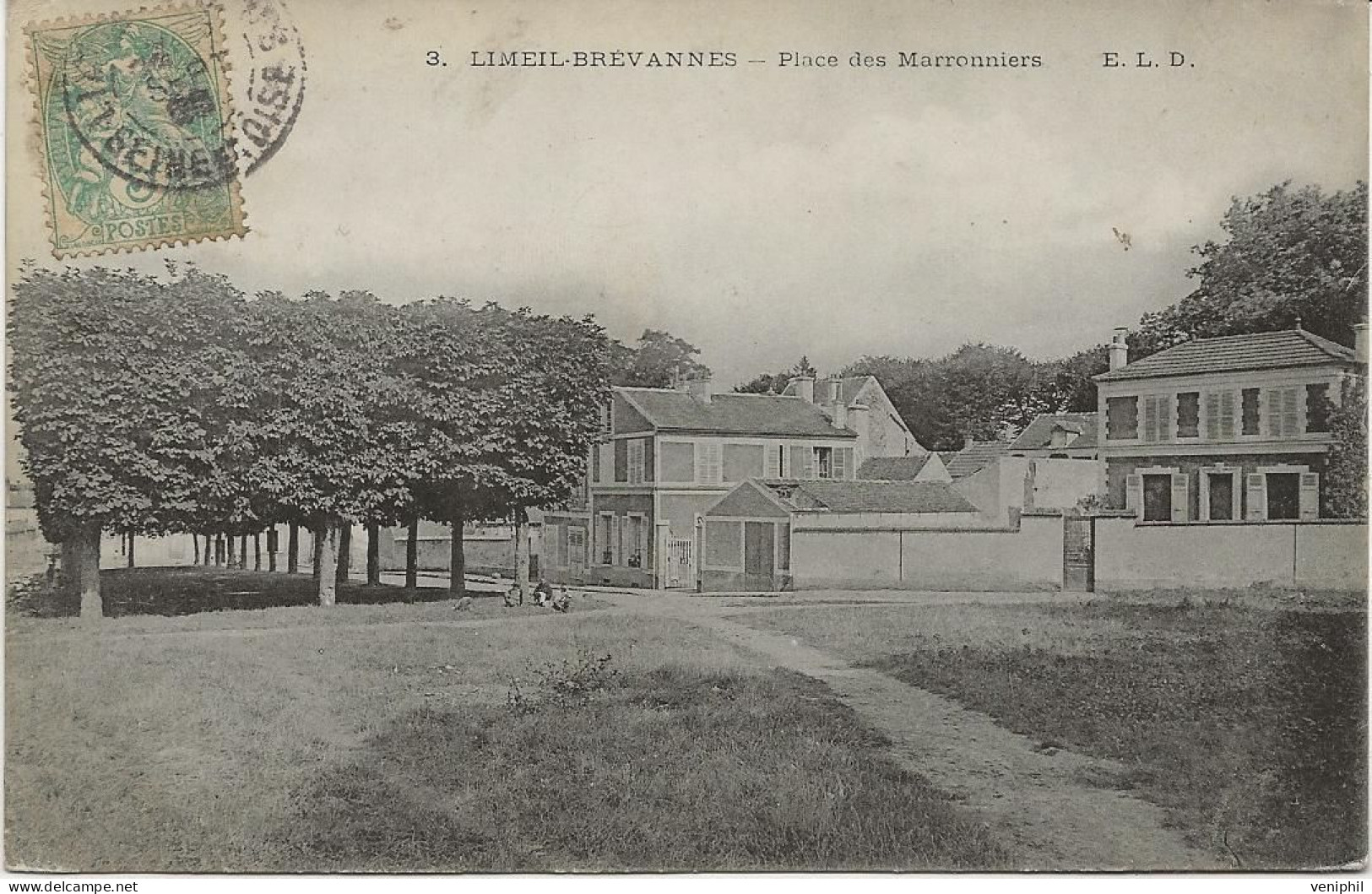 LIMEIL  BREVANNES -   PLACE DES MARRONNIERS - 1909 - Limeil Brevannes