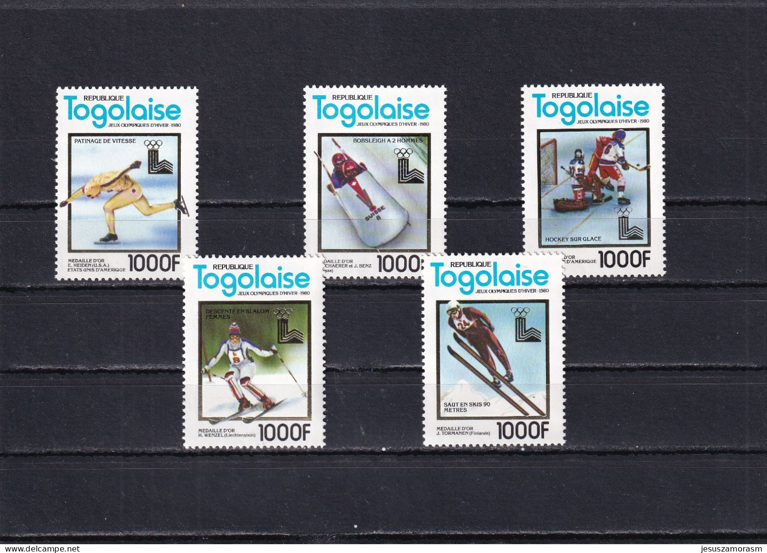 Togo Nº 1011A Al 1011E - Winter 1980: Lake Placid