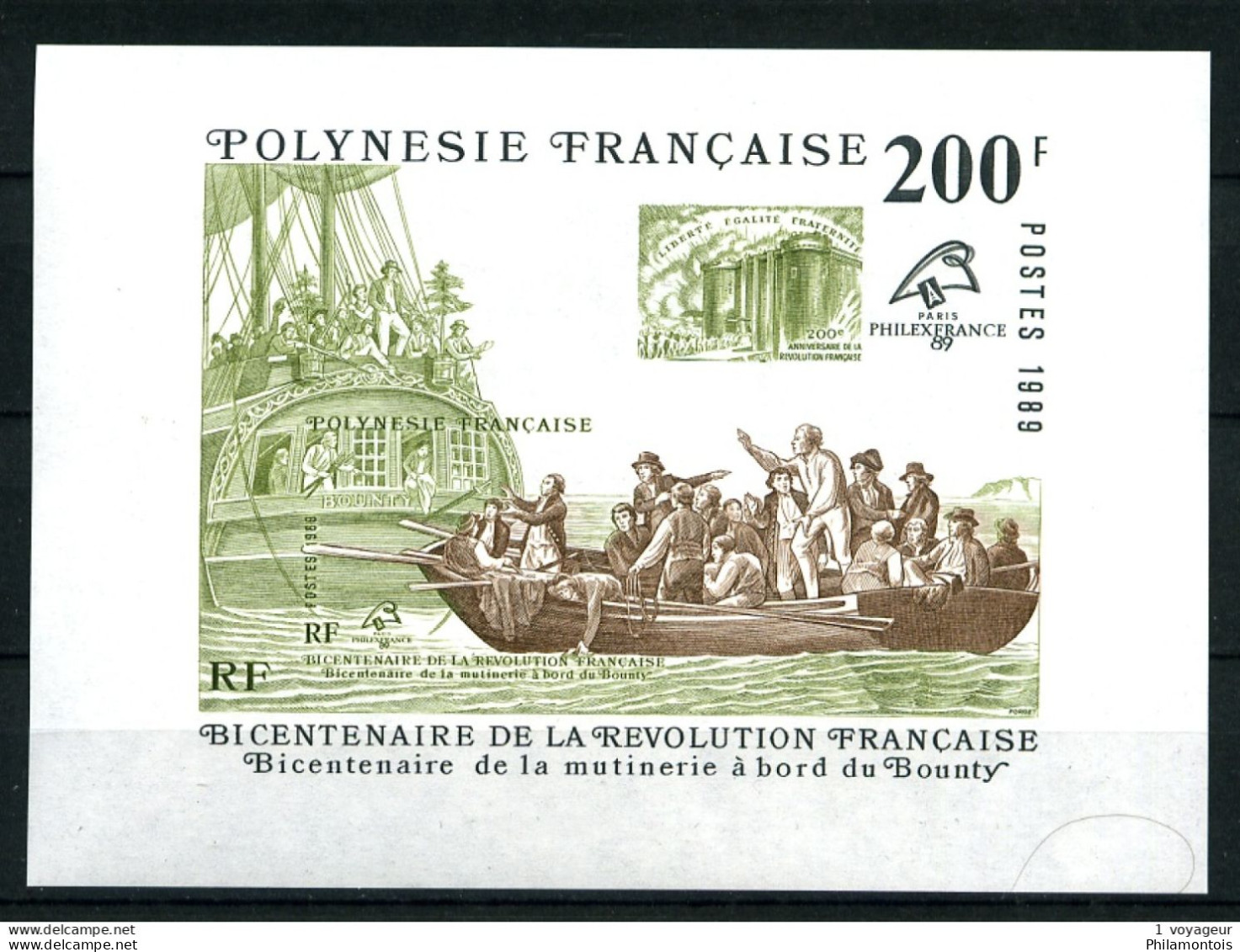 POLYNESIE - BF 15 - Philexfrance 1989 - Neuf N** - Très Beau - Blocs-feuillets